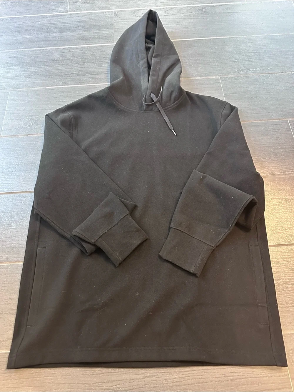 J. Crew Black Seaboard Hoodie Pullover Sweatshirt